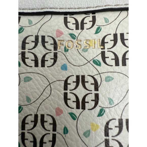 Fossil‎ Sydney Tote Neutral Floral Print Large Size - Picture 3 of 16